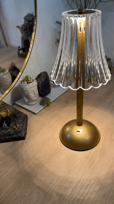 Luminária de Mesa Esmeralda Portátil em Led 3 em 1